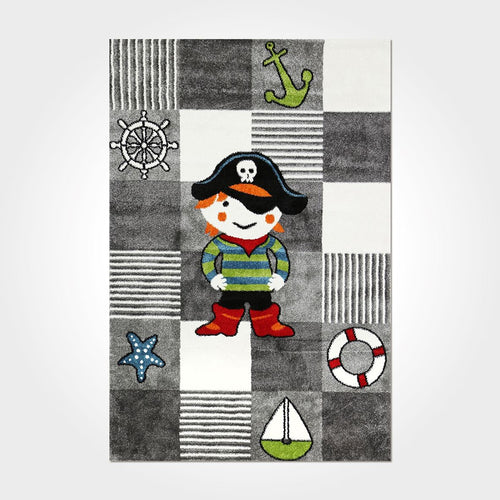 Kids Digital Print Rug - Washable Non Slip Polyester Chenille Carpet for Playroom