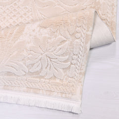 Jana Cream Frame Machine Made Area Rug