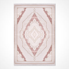 Mckinley Pink Classic Machine Made Area Rug