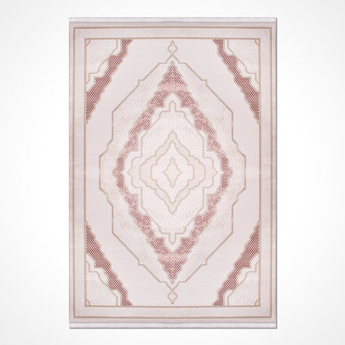 Mckinley Pink Classic Machine Made Area Rug