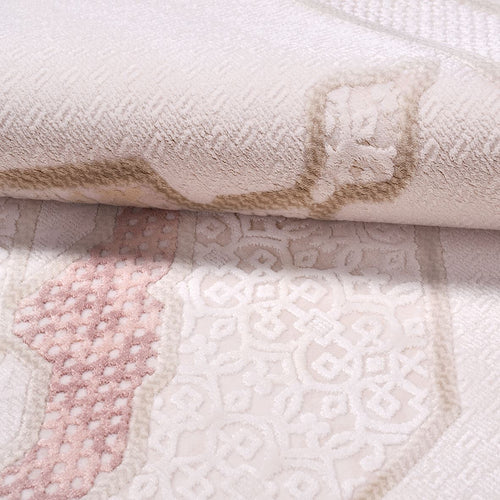 Mckinley Pink Classic Machine Made Area Rug