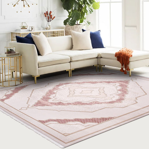 Mckinley Pink Classic Machine Made Area Rug