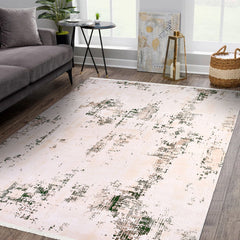 Modern Area Rug – Machine Made Rug with Durable Loop Pile & Overlocked Edge