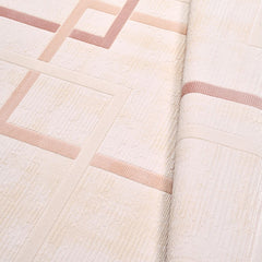 Maliyah Cream Geometric Machine Made Area Rug