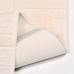 Geometric Area Rug – Machine Made Acrylic Yarn Rug with Overlocked Edge