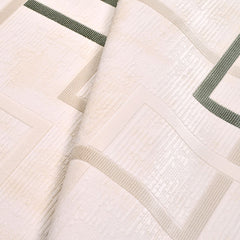 Geometric Area Rug – Machine Made Acrylic Yarn Rug with Overlocked Edge