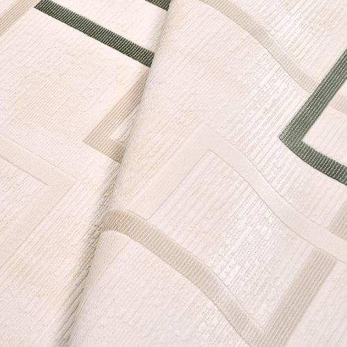 Geometric Area Rug – Machine Made Acrylic Yarn Rug with Overlocked Edge