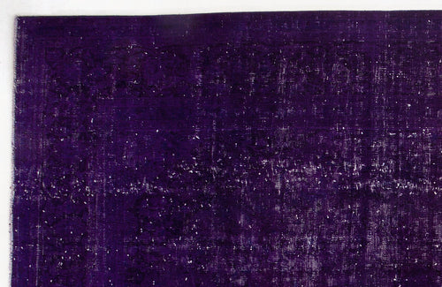 Epir Purple Vintage Wool Handmade Area Rug 9'0" x 12'5"
