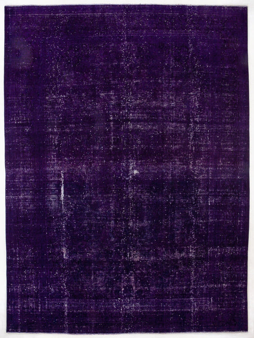Epir Purple Vintage Wool Handmade Area Rug 9'0" x 12'5"