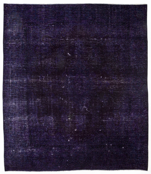 Epir Purple Vintage Wool Handmade Area Rug 9'6" x 9'10"