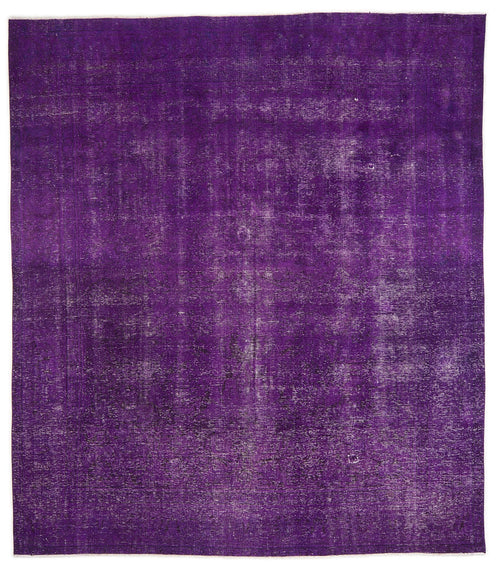 Epir Purple Vintage Wool Handmade Area Rug 9'8" x 11'0"