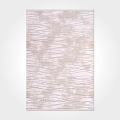 Marley Cream Striped Machine Made Area Rug