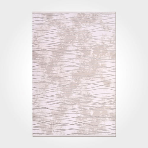 Marley Cream Striped Machine Made Area Rug