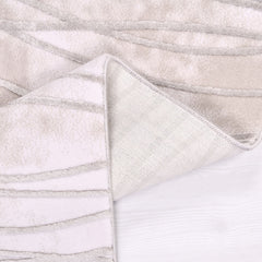 Marley Cream Striped Machine Made Area Rug