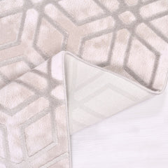 Cream Geometric Area Rug – Machine Made Rug With 650000 Stitch Density & 12mm Pile Height