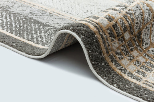 Modern Area Rug – Machine Made Cream Carpet With Cotton Yarn Weave