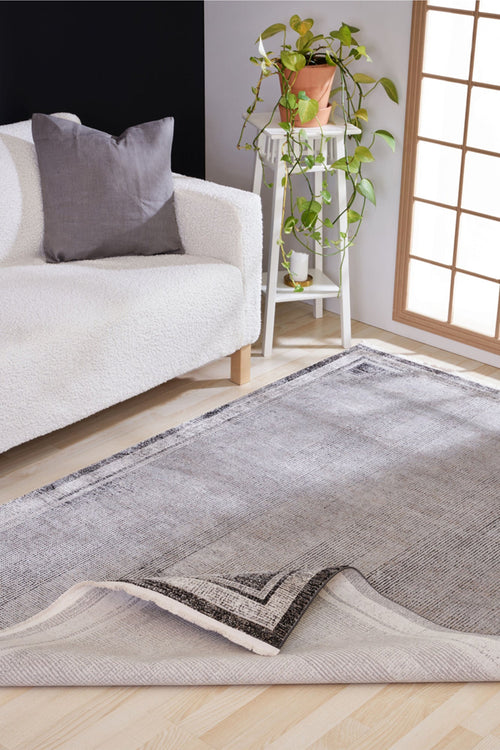 Modern Area Rug – Brown Machine Made Rug for Living Room & Kitchen Floor