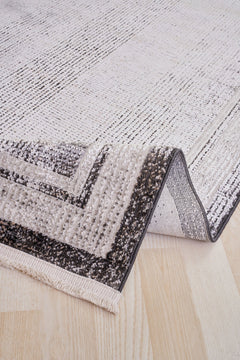 Modern Area Rug – Brown Machine Made Rug for Living Room & Kitchen Floor