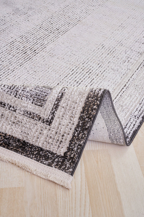 Modern Area Rug – Brown Machine Made Rug for Living Room & Kitchen Floor