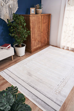 Modern Area Rug – Machine Made Carpet with Cotton Yarn for Living Room