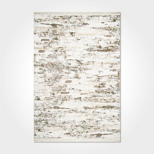 Daleyza Cream Modern Machine Made Area Rug