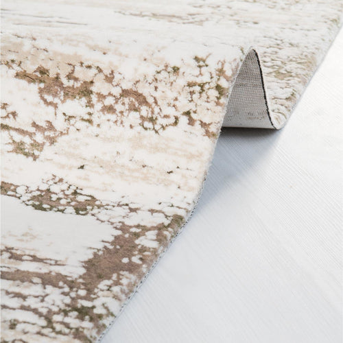 Daleyza Cream Modern Machine Made Area Rug