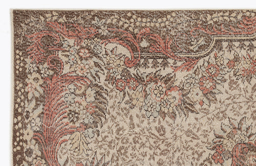 Atina Cream Classic Wool Handmade Area Rug 5'2" x 10'6"