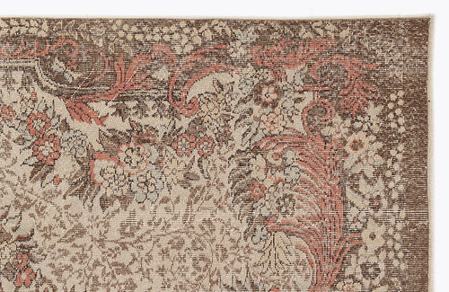 Atina Cream Classic Wool Handmade Area Rug 5'2" x 10'6"