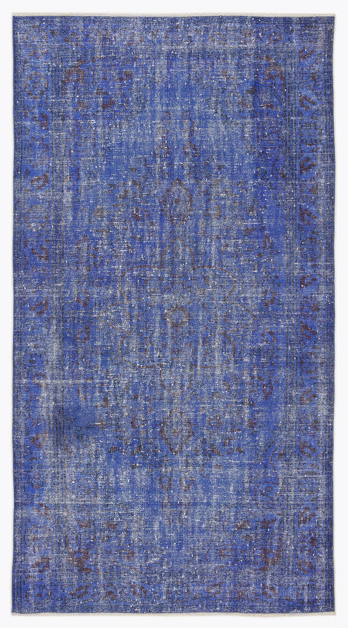 Atina Purple Vintage Wool Handmade Area Rug 5'1" x 8'11"