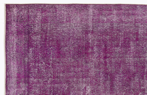 Atina Pink Vintage Wool Handmade Area Rug 5'8" x 9'11"
