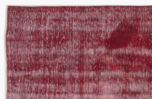 Atina Red Vintage Wool Handmade Area Rug 5'11" x 9'1"