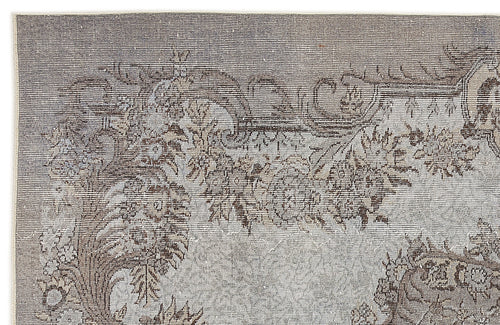 Atina Blue Vintage Wool Handmade Area Rug 5'11" x 9'5"