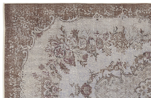 Atina Blue Vintage Wool Handmade Area Rug 5'5" x 9'4"