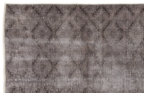 Atina Grey Vintage Wool Handmade Area Rug 5'7" x 9'0"