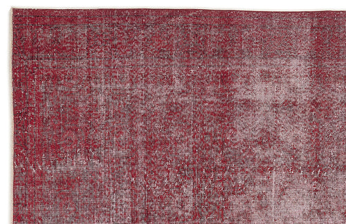 Atina Red Vintage Wool Handmade Area Rug 6'4" x 9'3"