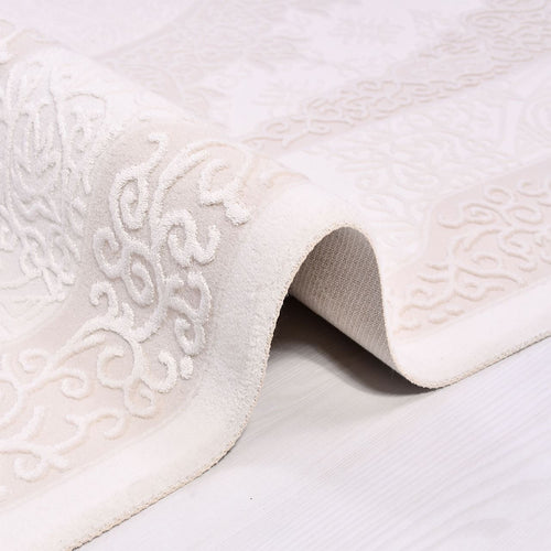 Elliana Cream Frame Machine Made Area Rug