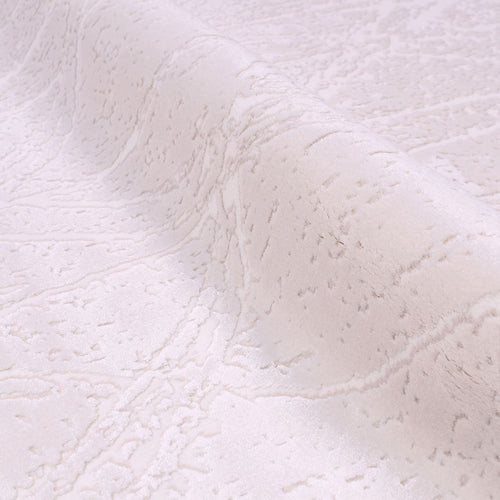 Cream Striped Area Rug – Machine Made Rug with Soft Pile & Laser Cut Edges