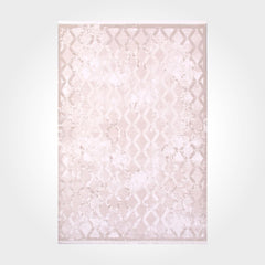 Cali Cream Geometric Machine Made Area Rug