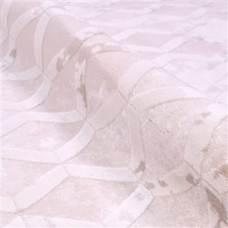 Cali Cream Geometric Machine Made Area Rug