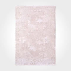 Cream Area Rug - Machine Made Rug With 11mm Pile Height | Anti Slip, Washable