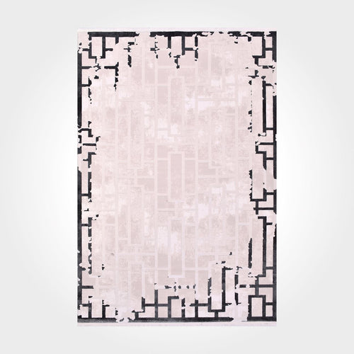 Katherine Cream Geometric Machine Made Area Rug