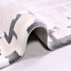 Katherine Cream Geometric Machine Made Area Rug