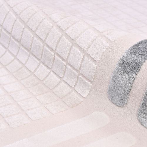 Machine Made Area Rug – Faith Cream Frame Style Rug With Laser Cut Edge