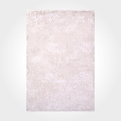 Jasmini Cream Geometric Machine Made Area Rug