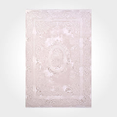 Classic Area Rug – Machine Made Cream Rug with Laser Cut Edge & 11mm Pile Height