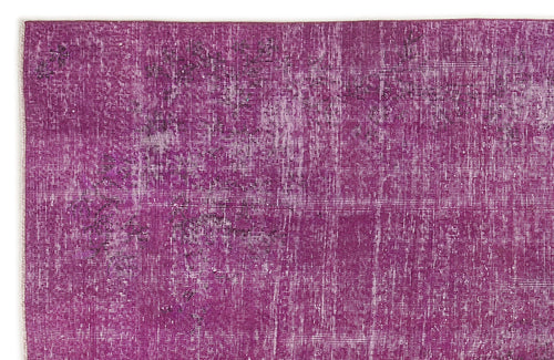 Atina Pink Vintage Wool Handmade Area Rug 6'9" x 9'11"