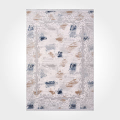 Haydan Grey Modern Machine Made Area Rug