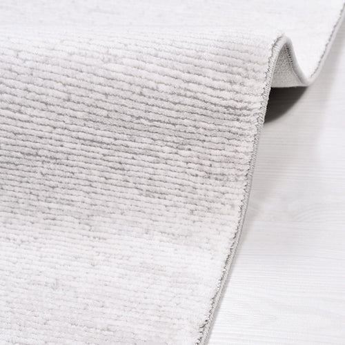 Modern Area Rug - Machine Made White Rug With 11mm Pile & Overlocked Edge