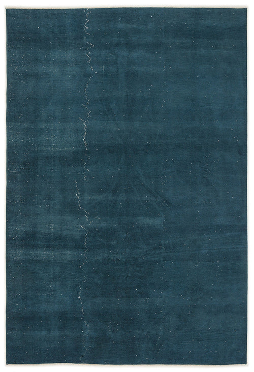 Atina Turquoise Vintage Wool Handmade Area Rug 5'6" x 8'4"