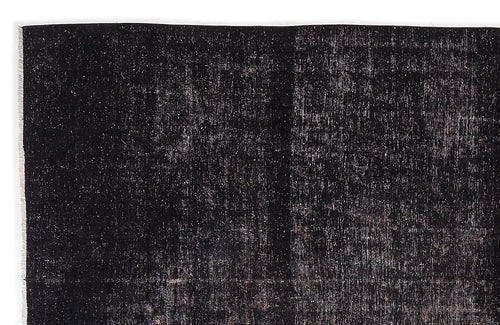 Epir Black Vintage Wool Handmade Area Rug 9'1" x 11'4"